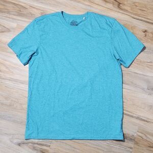 🔸️Prana Turquoise Organic Cotton Blend Short Sleeve Top Large